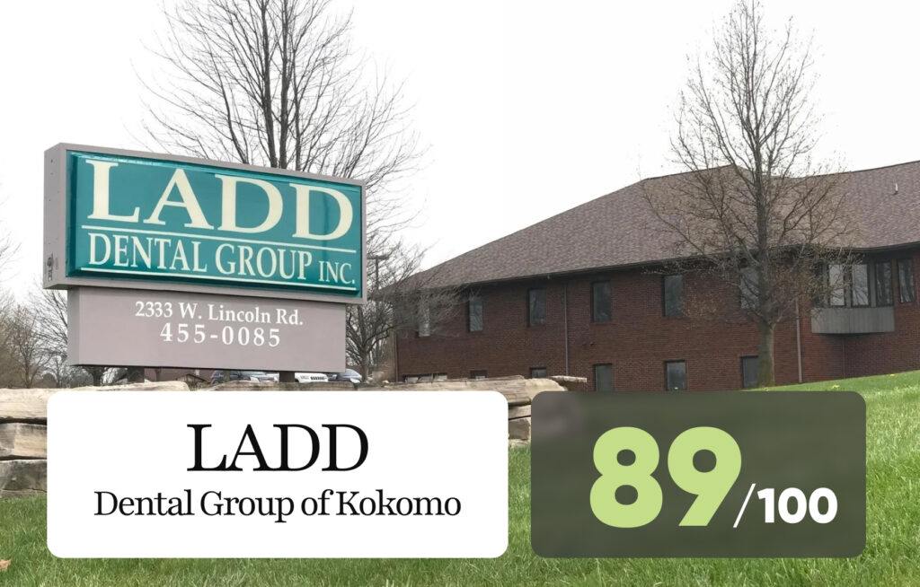 LADD dental group inc office with modern equipment, featuring a dental chair, overhead light, and clean, bright surroundings.